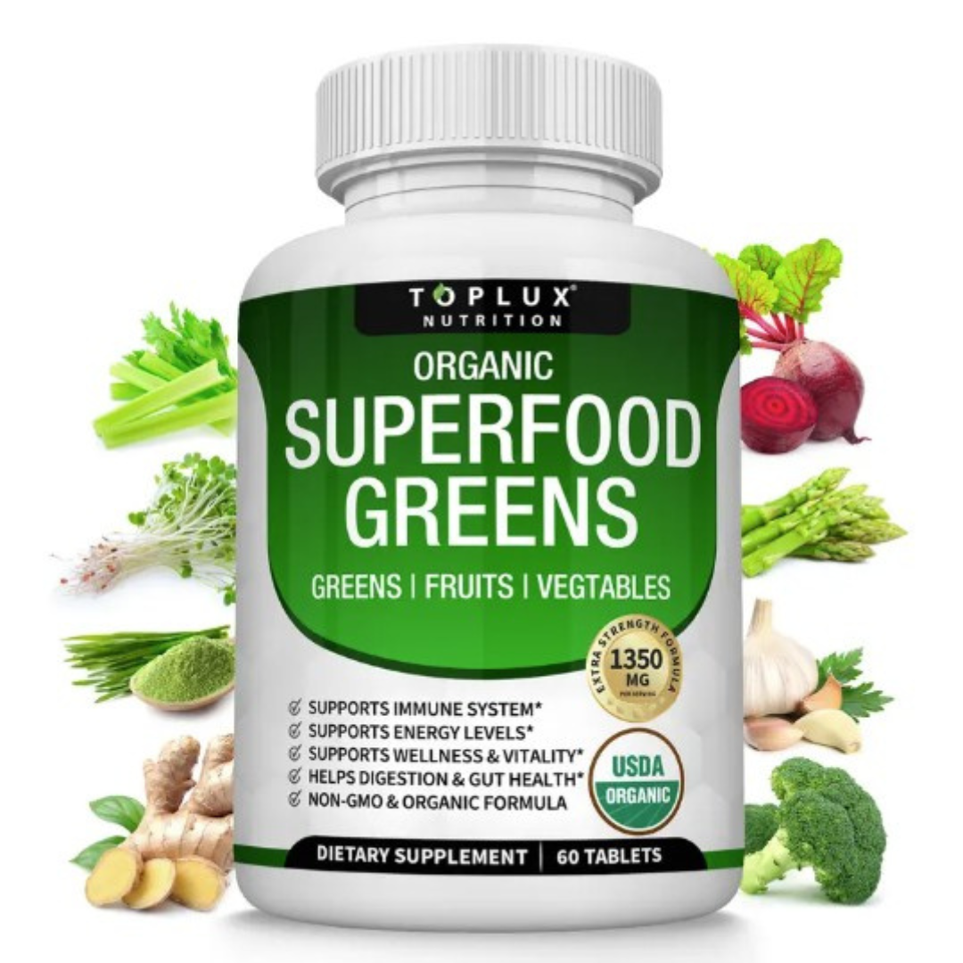 Organic Superfood Greens Supplement Super Greens Fruits Vegetables